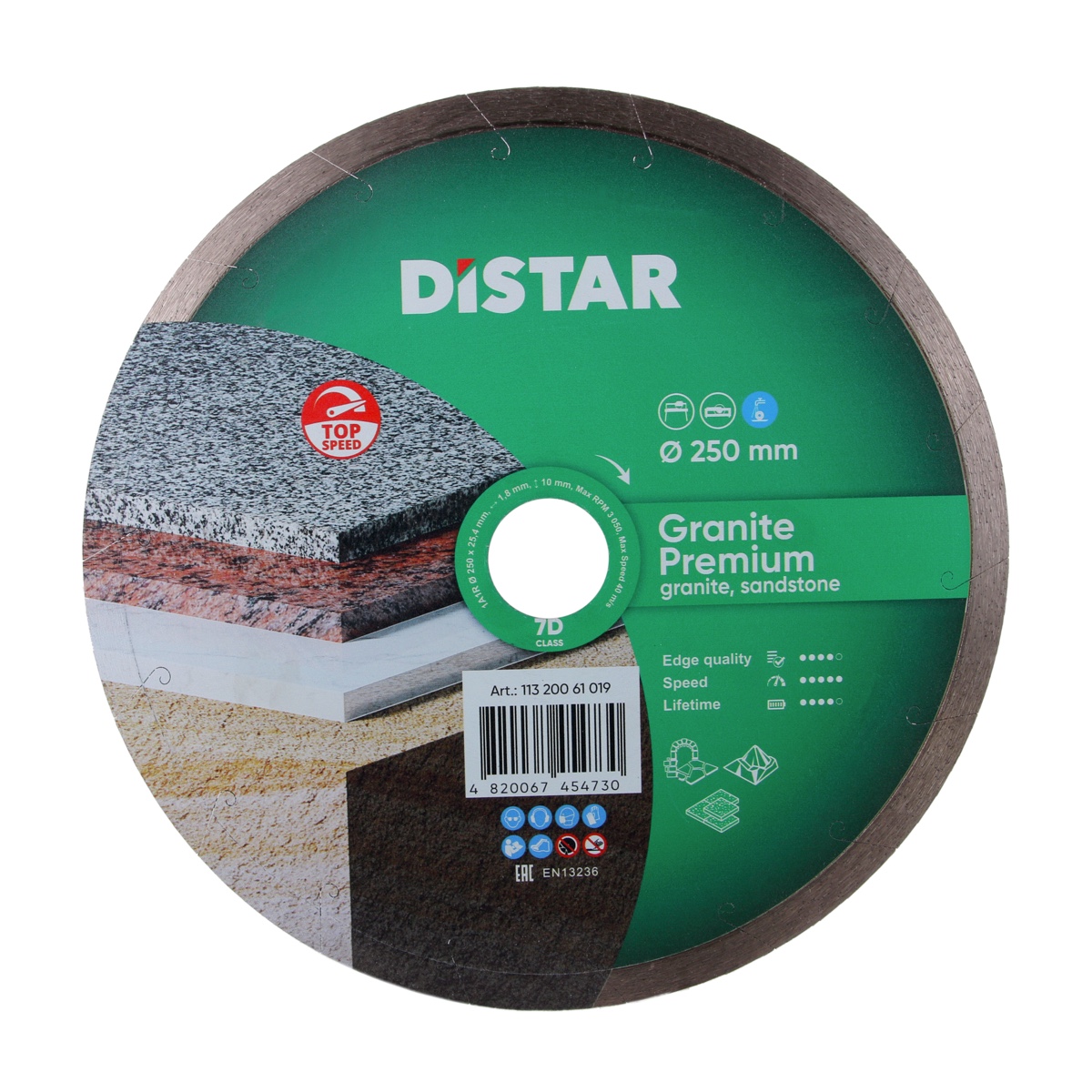 Diamanttrennscheibe 1A1R 250 Granite Premium