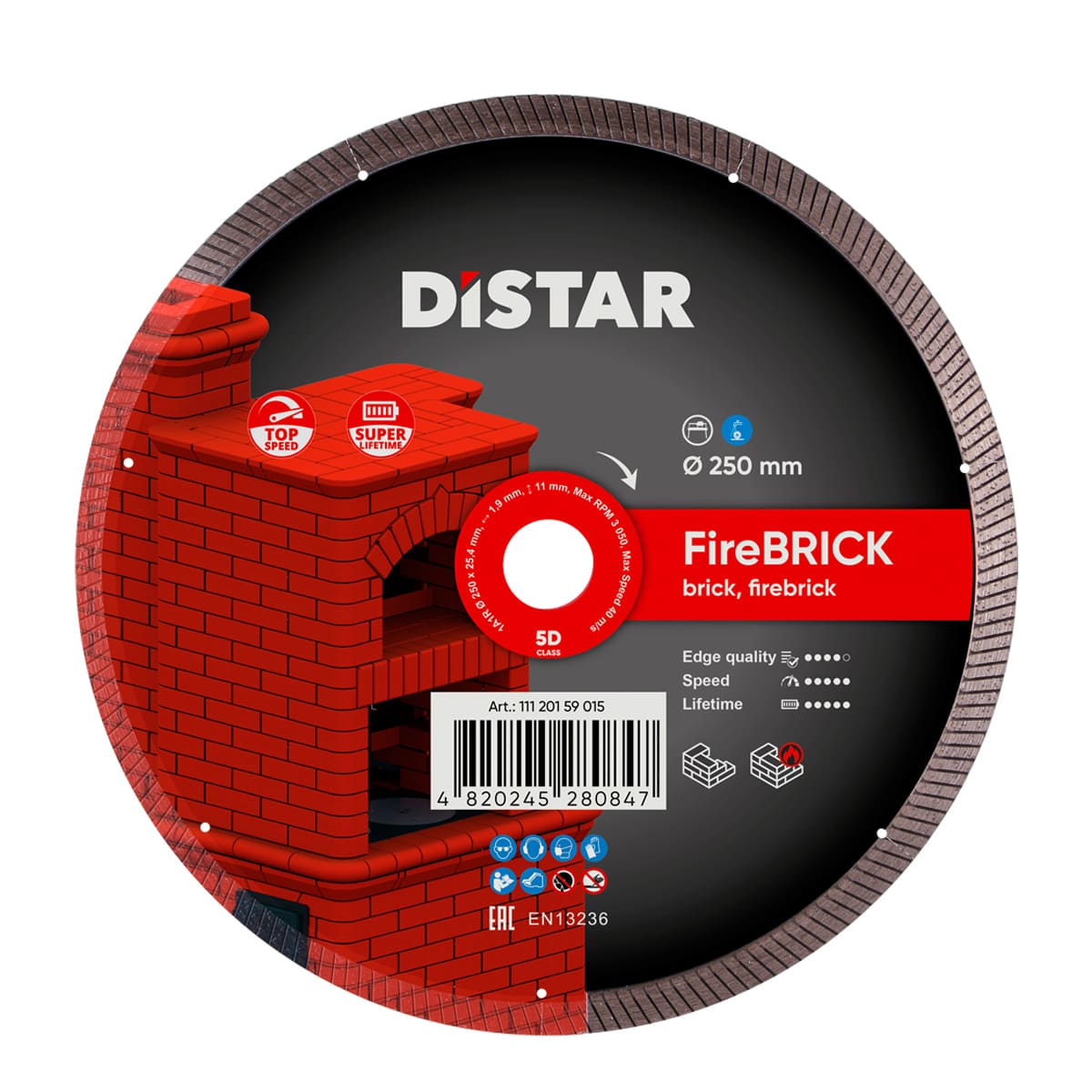 Diamanttrennscheibe 1A1R 250 FireBRICK