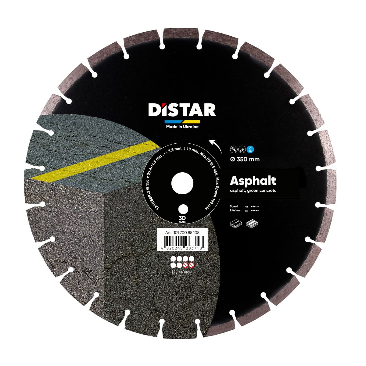 Diamanttrennscheibe 1A1RSS 350 Asphalt